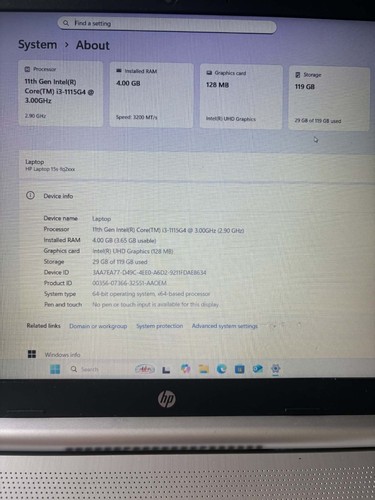 15s fq2571sa laptop - hp, i5